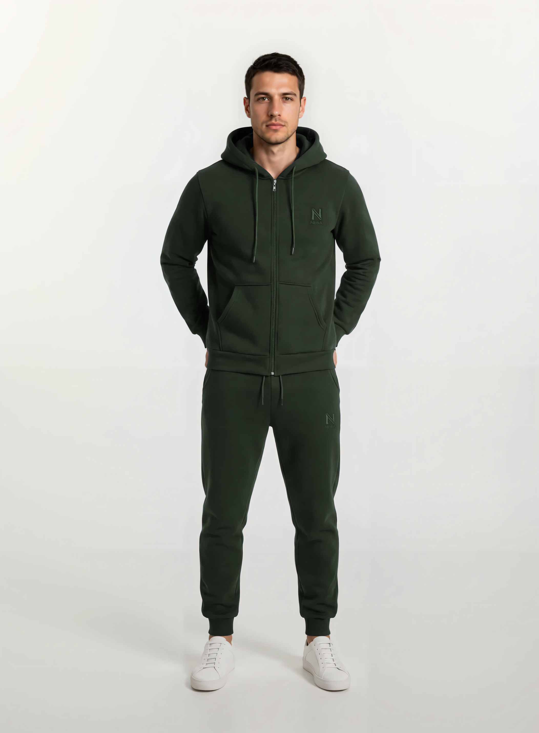 NEBA Jogginganzug Olive Grün